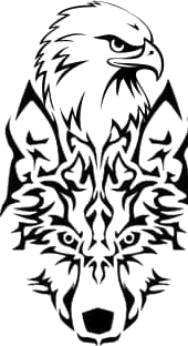 Rudzani Security Force and Academic eagle and wolf logo